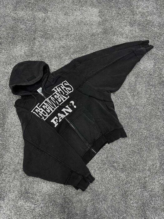 Зіп-худі Vetements Fan Yes i Am deconstructed/Худі Ветмо