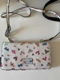 Клатч сумочка сумка белая Parfois с бабочками на плечо