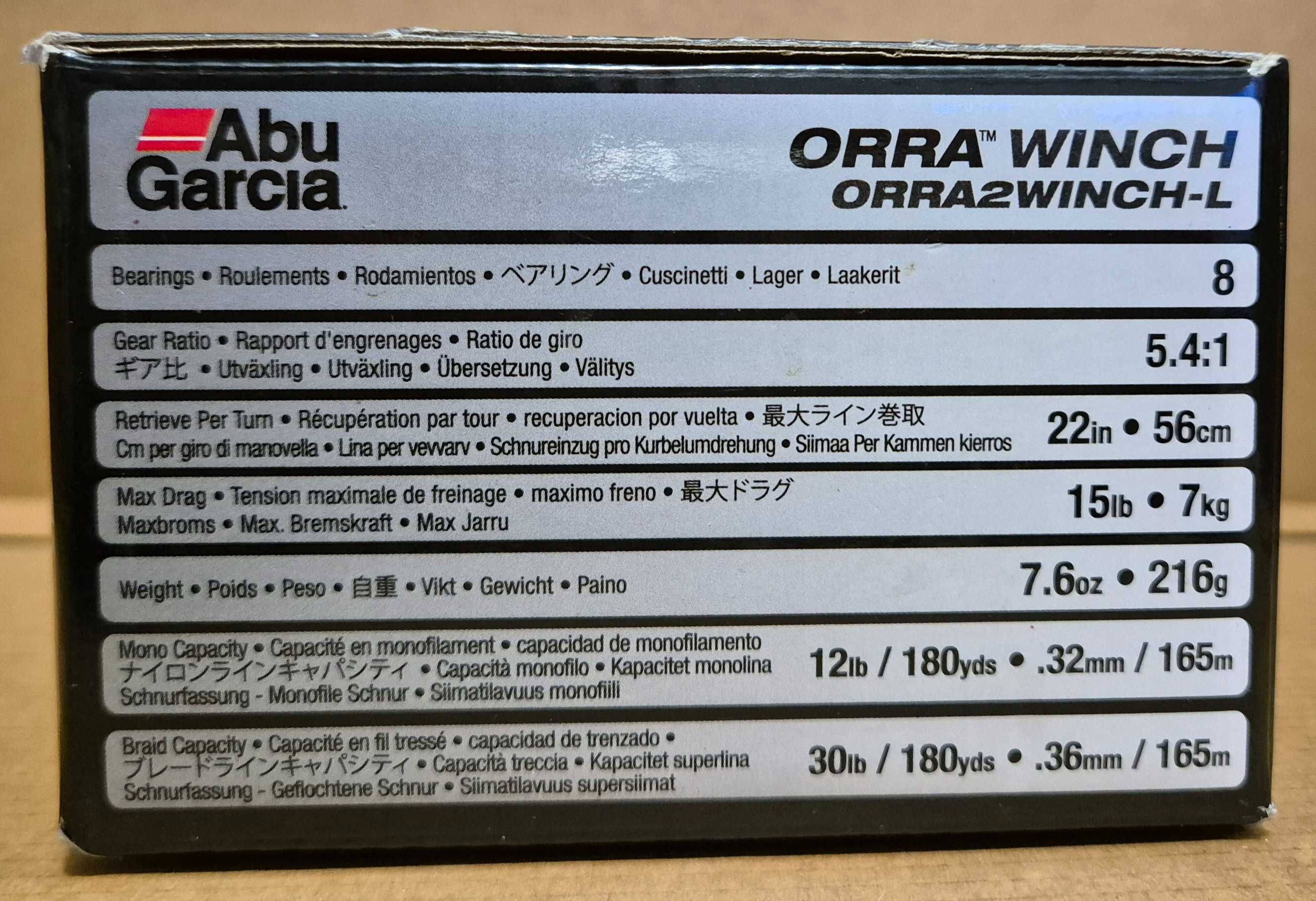 Z203 - Multiplikator ABU Orra 2 Winch L - lewa ręka - używany stan bdb