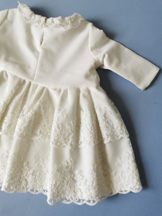 NOWA sukienka na chrzest chrztu sesja święta Koronka Ma lini 56/62