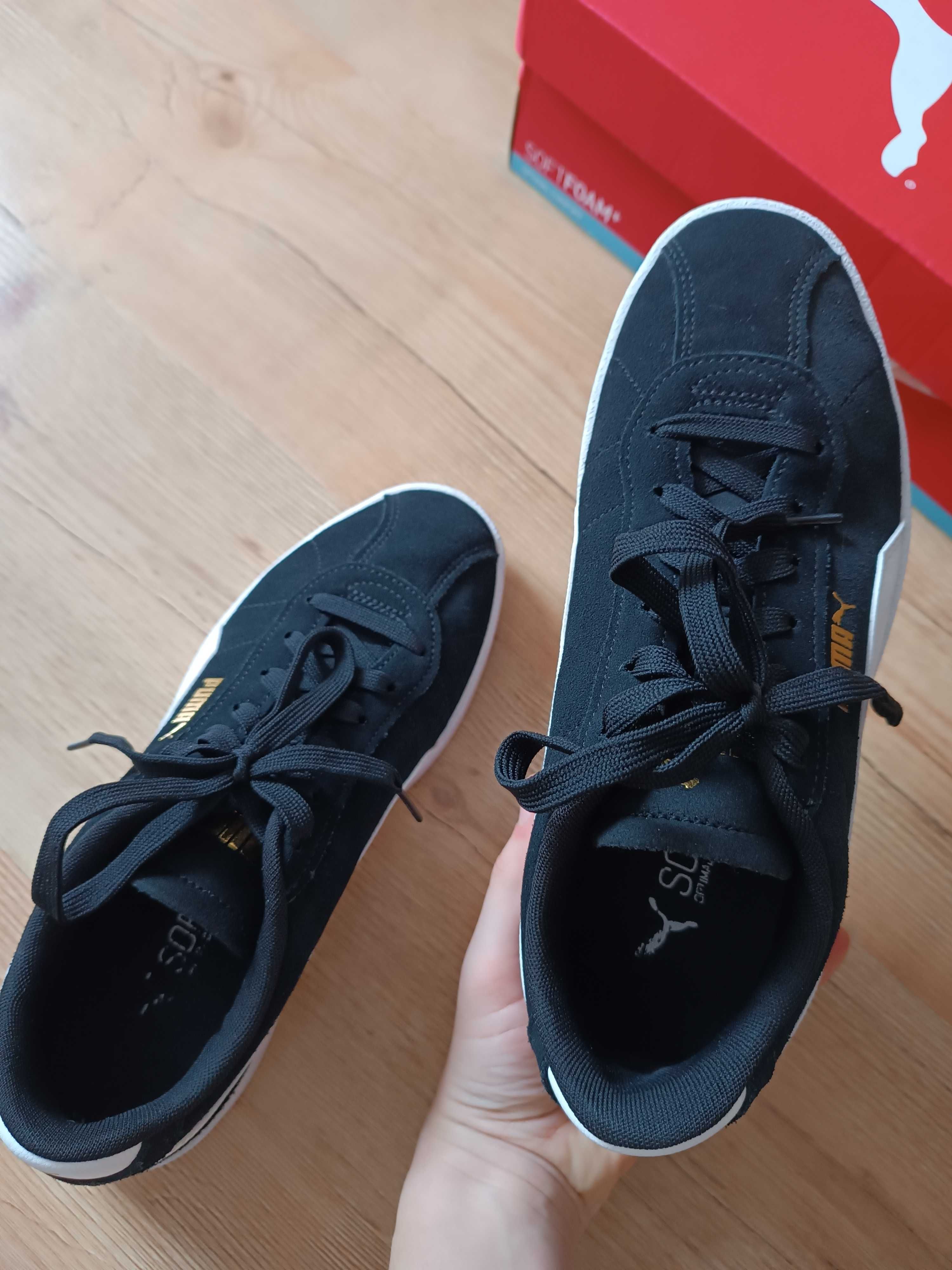 Czarne buty Puma club II damskie jak nowe