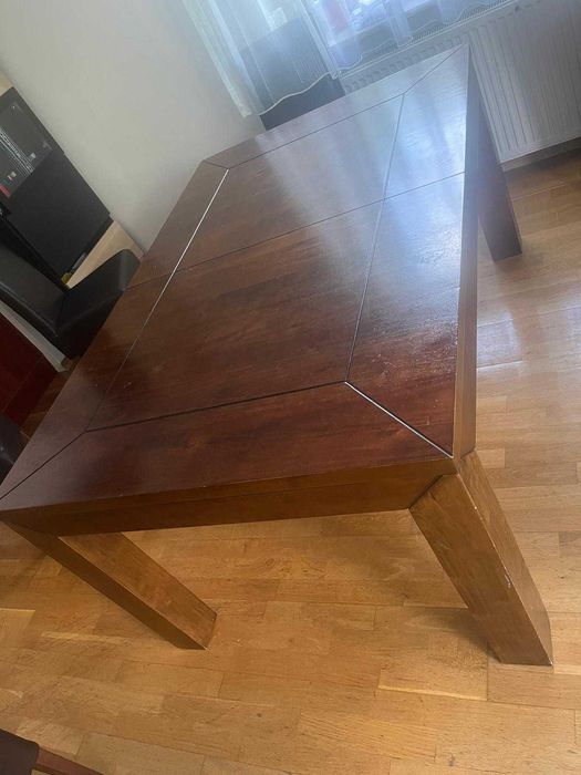 Stół jadalny rozsuwany z krzesłami 8 szt.