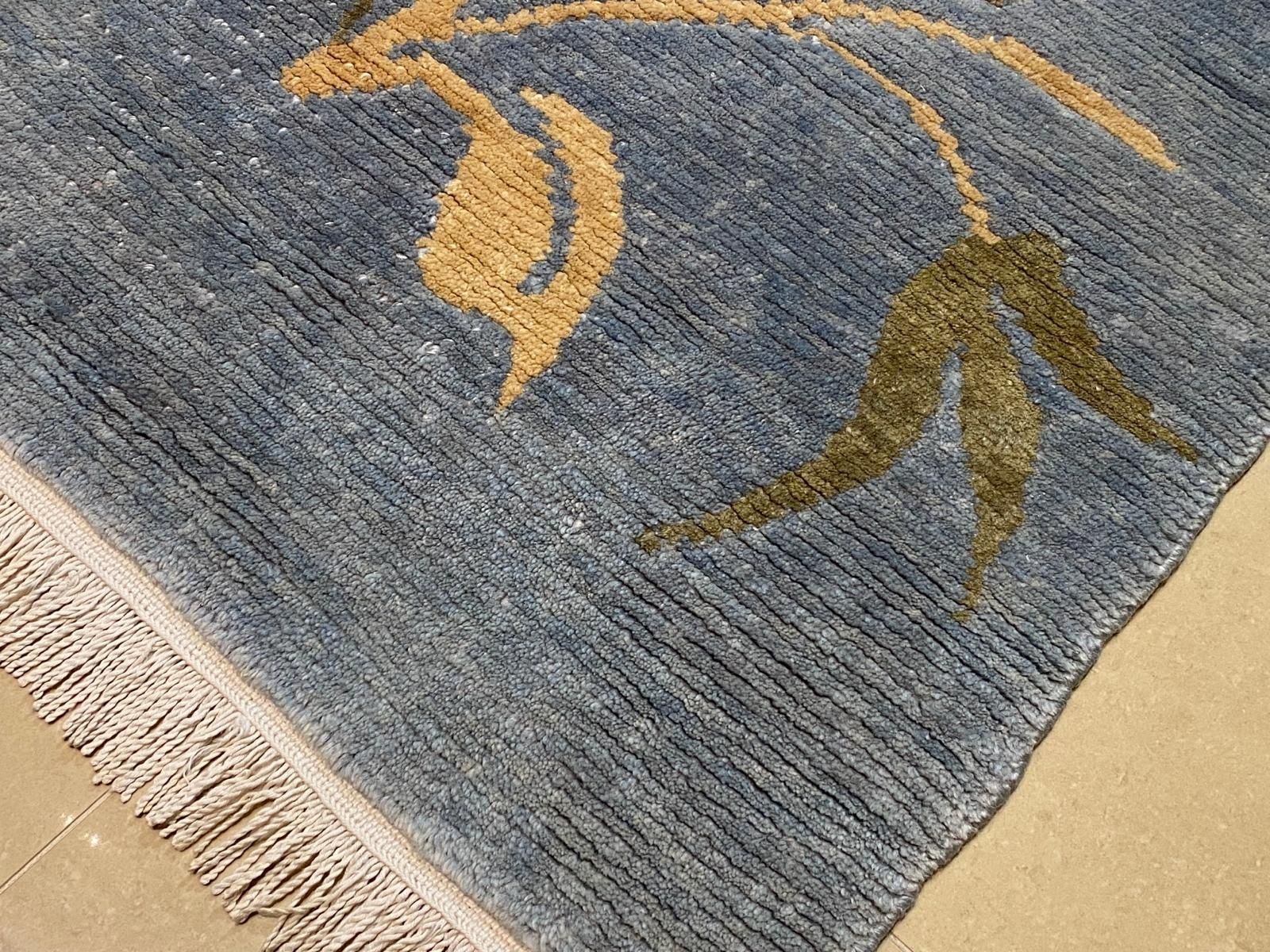 Kaszmirowy dywan z Nepalu 147 # 73 Ręcznie tkany wełniany - naturalny