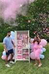 белый баннер, фотозона для мальчика,фотозона для девочки, gender party