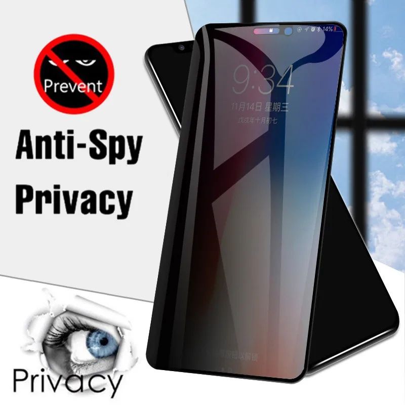 Película Vidro Privacidade iPhone 15 /15 Pró / 15 Pró Max / 16 Pró Max