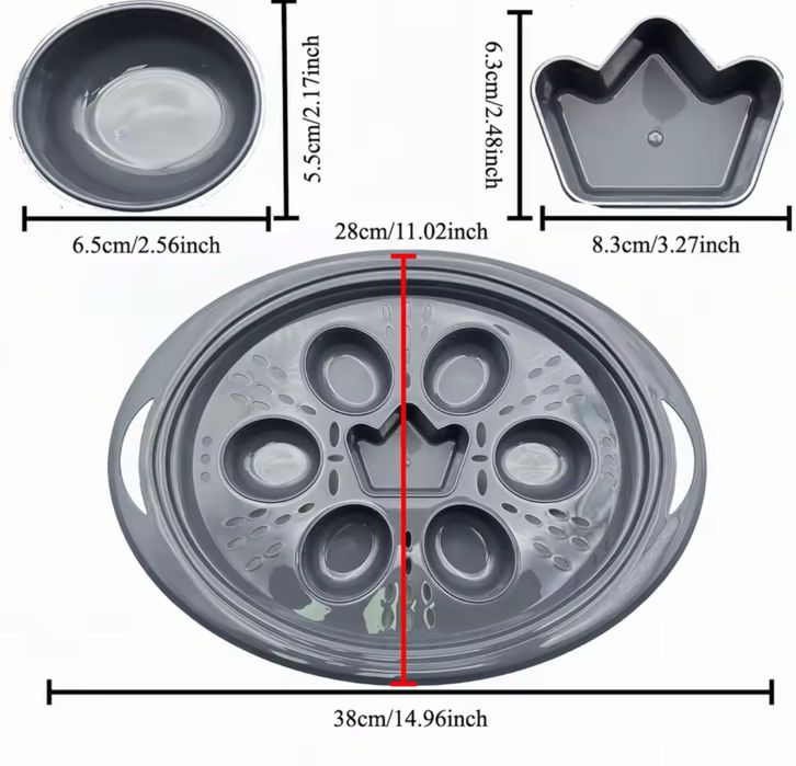 7 - otworowa wkładka do gotowania jajek do Thermomix TM5 / TM6 / TM31