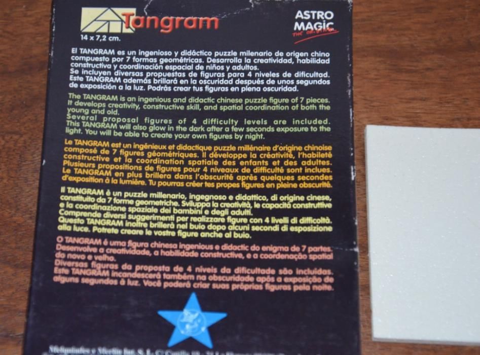 Tangram Fosforescente (brilha no escuro)-Puzzle Didáctico-87 figuras