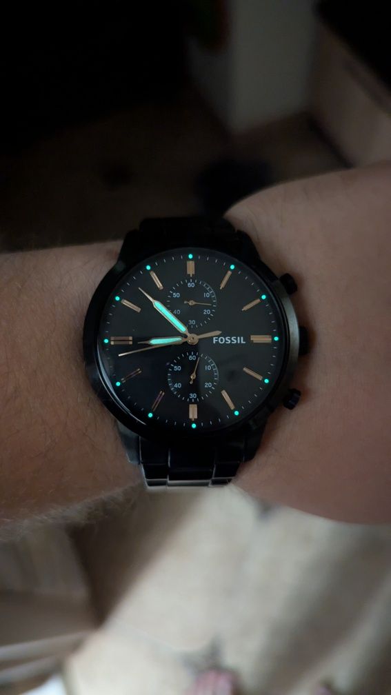 Часы Fossil chronograph, годинник хронограф США