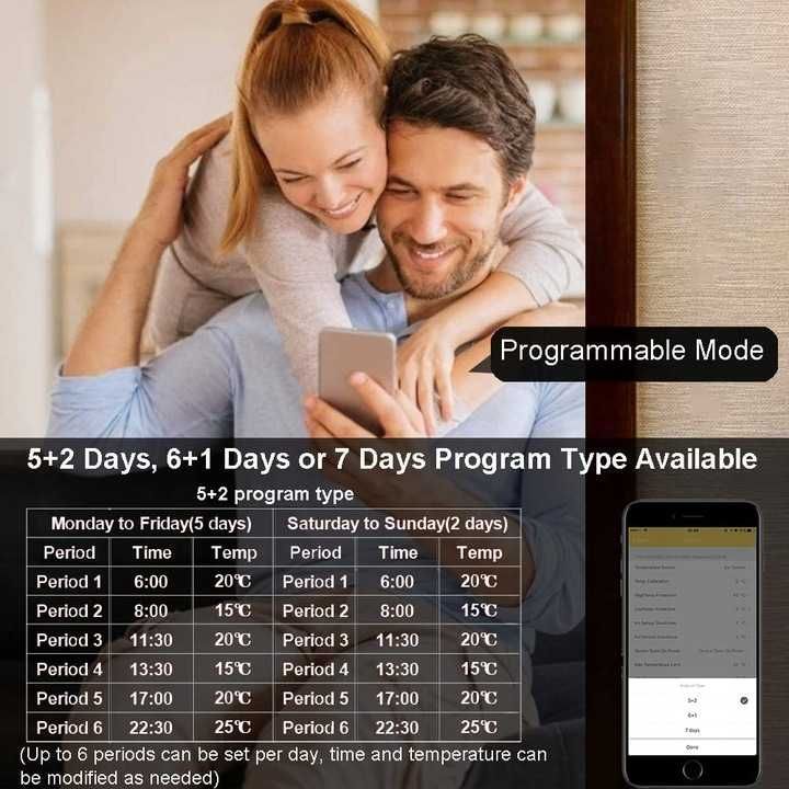Ketotek inteligentny sterownik termostat 16A WIFI