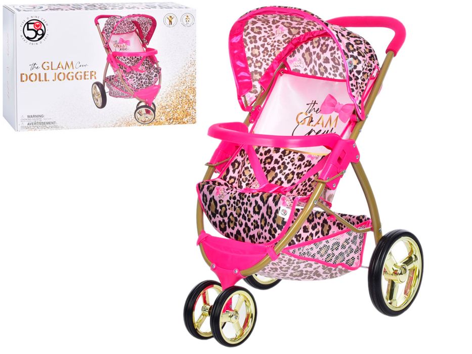 Коляска для ляльки металева прогулянкова