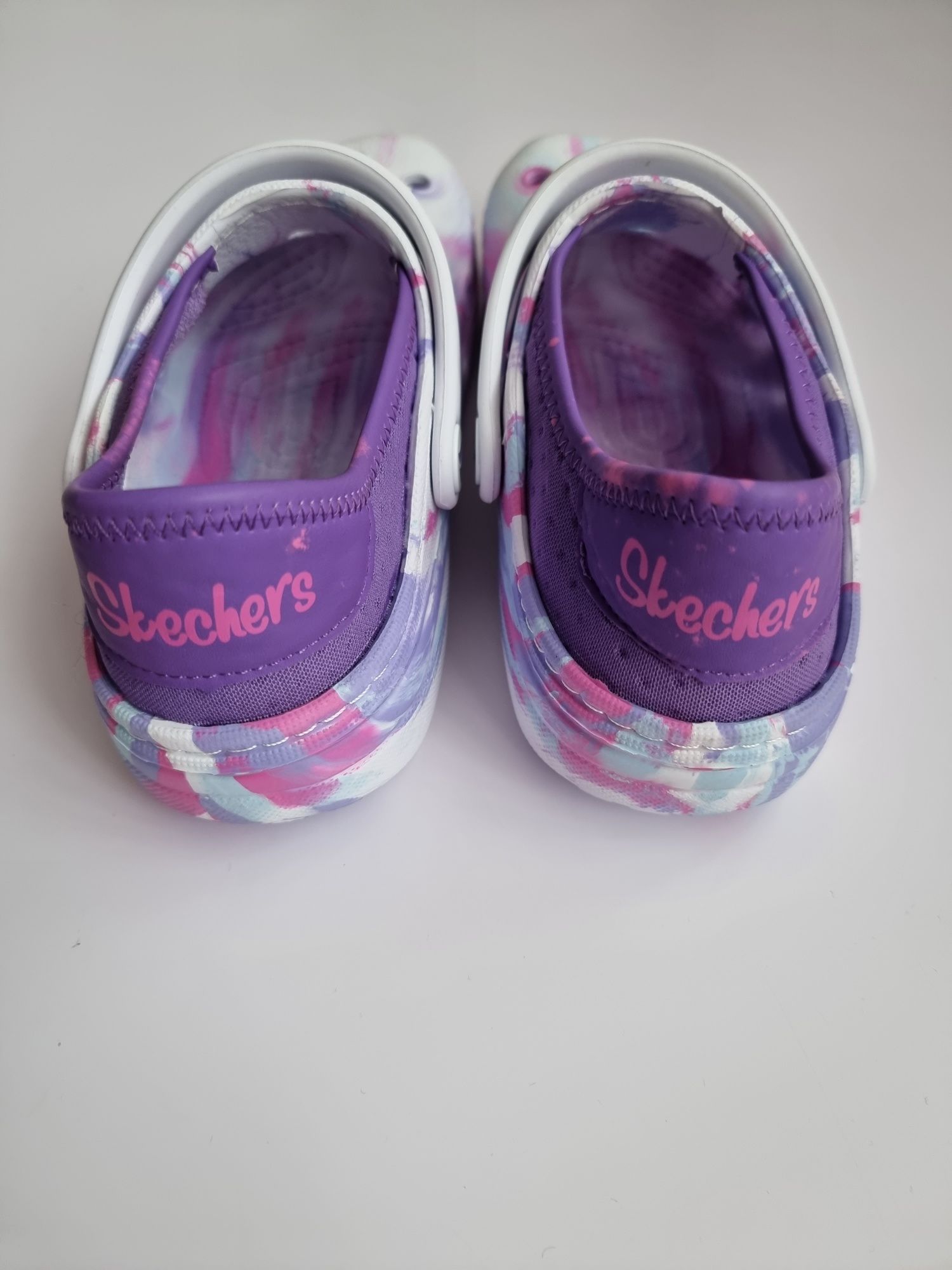 Sandały klapki piankowe dla dziewczynki rozmiar 33,5 nowe Skechers