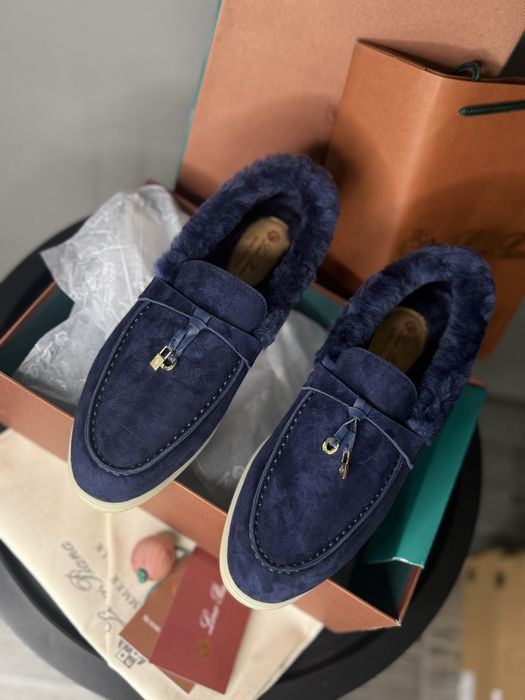 Лоферы зимние лоро пиана высокие женские лорики loro piana