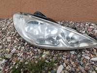 Lampa przednia prawa Peugeot 206 lift