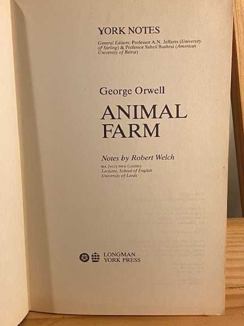 George Orwell – Animal Farm - Notes