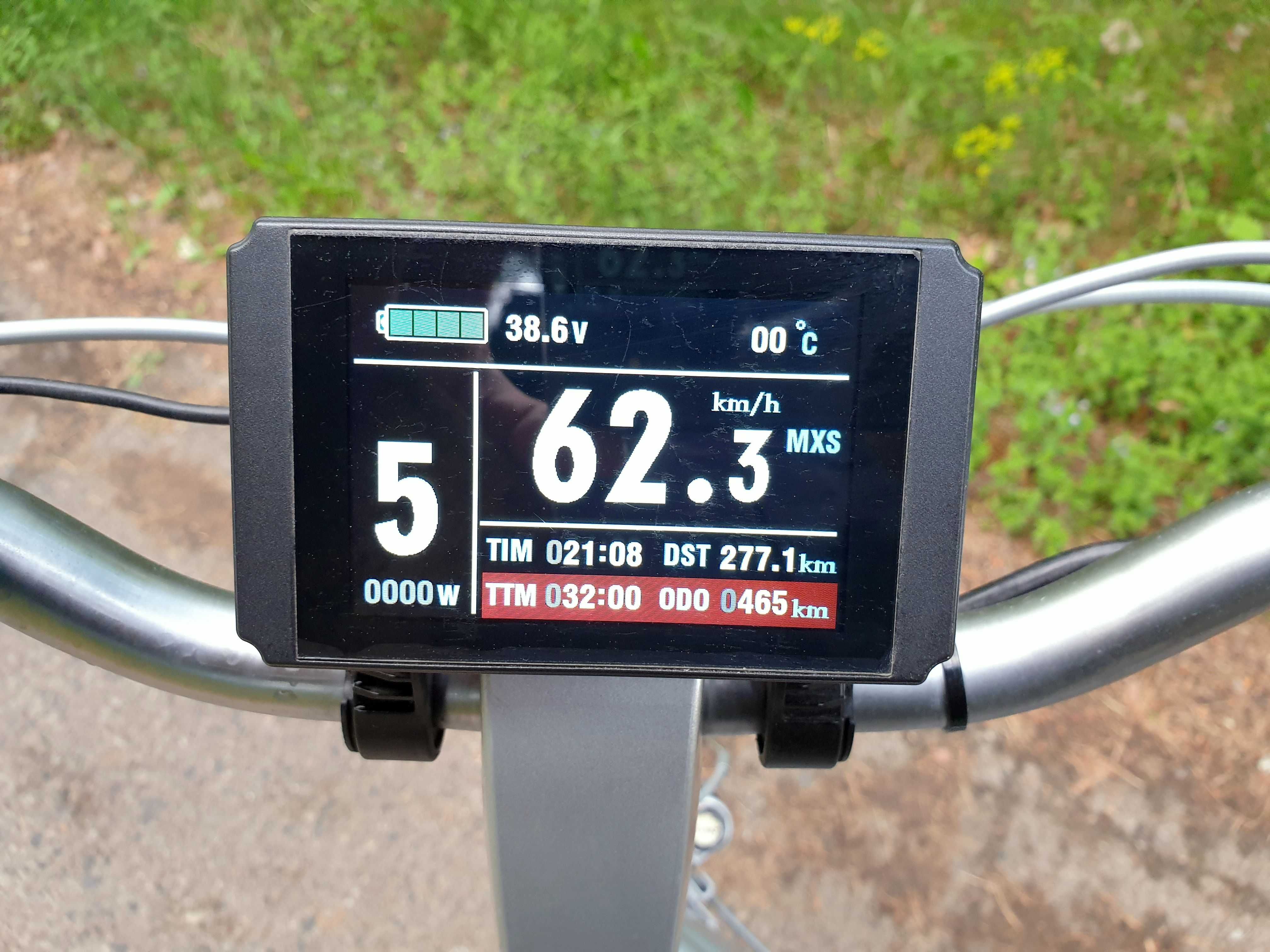 Kolorowy display, wyświetlacz do E-bike   KT LCD8H