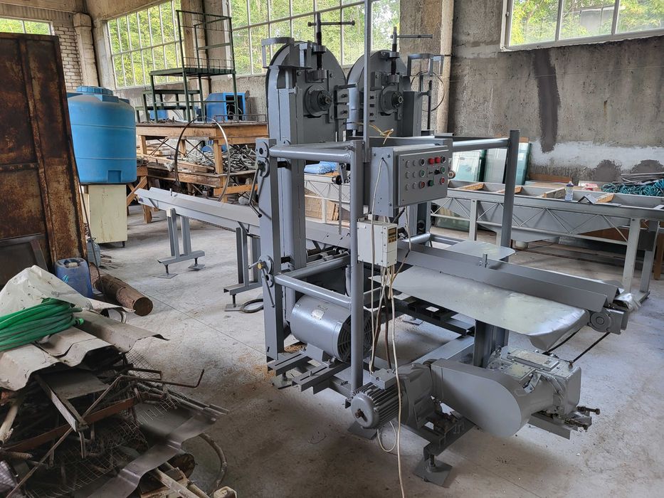 Брусовочник СТРІЧКОВ 2голов Багатопил та станок(обрізан кутів піддону)