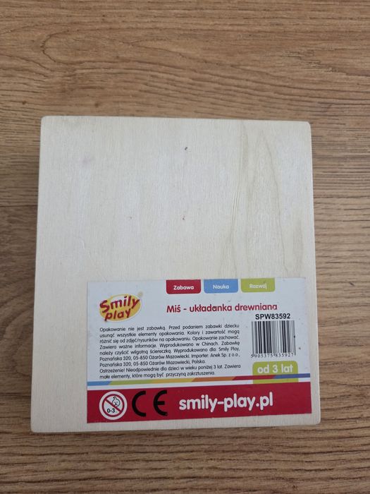 Układanka drewniana Miś