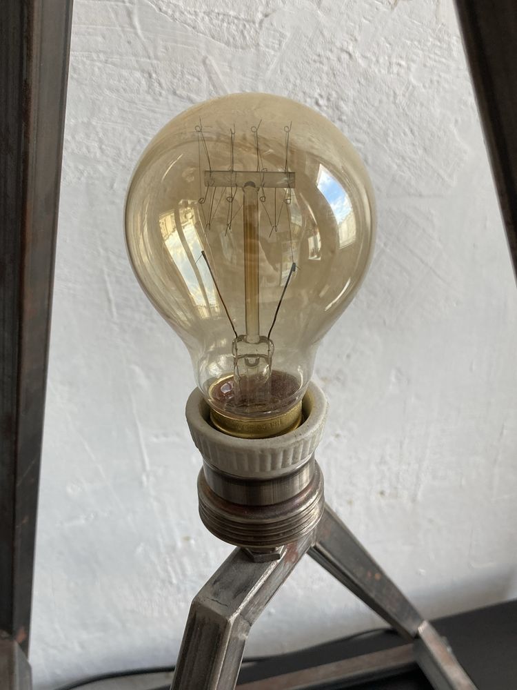 Lampa stalowa geometryczna loft