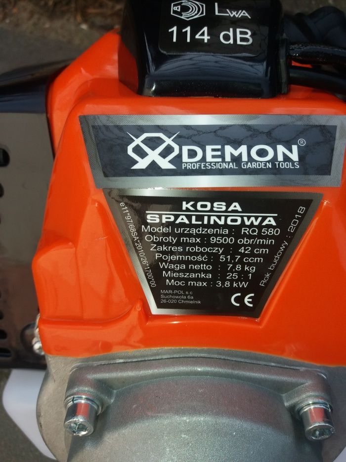 Kosa spalinowa Demon 5,2KM , podkaszarka, wykaszarka NOWA.