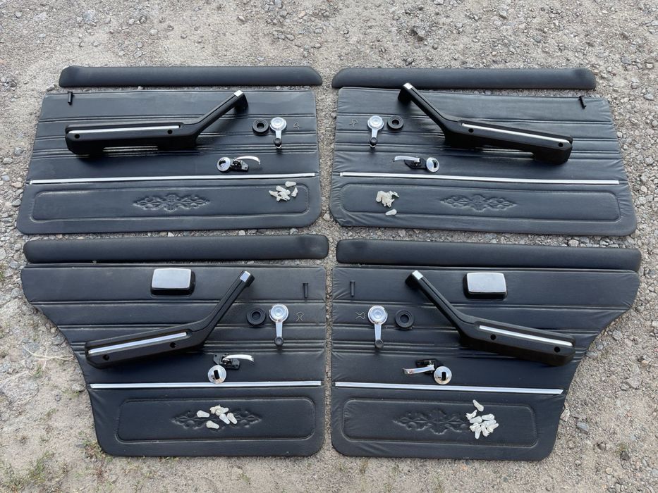 Карты двери ваз 2106.2101 черные хром