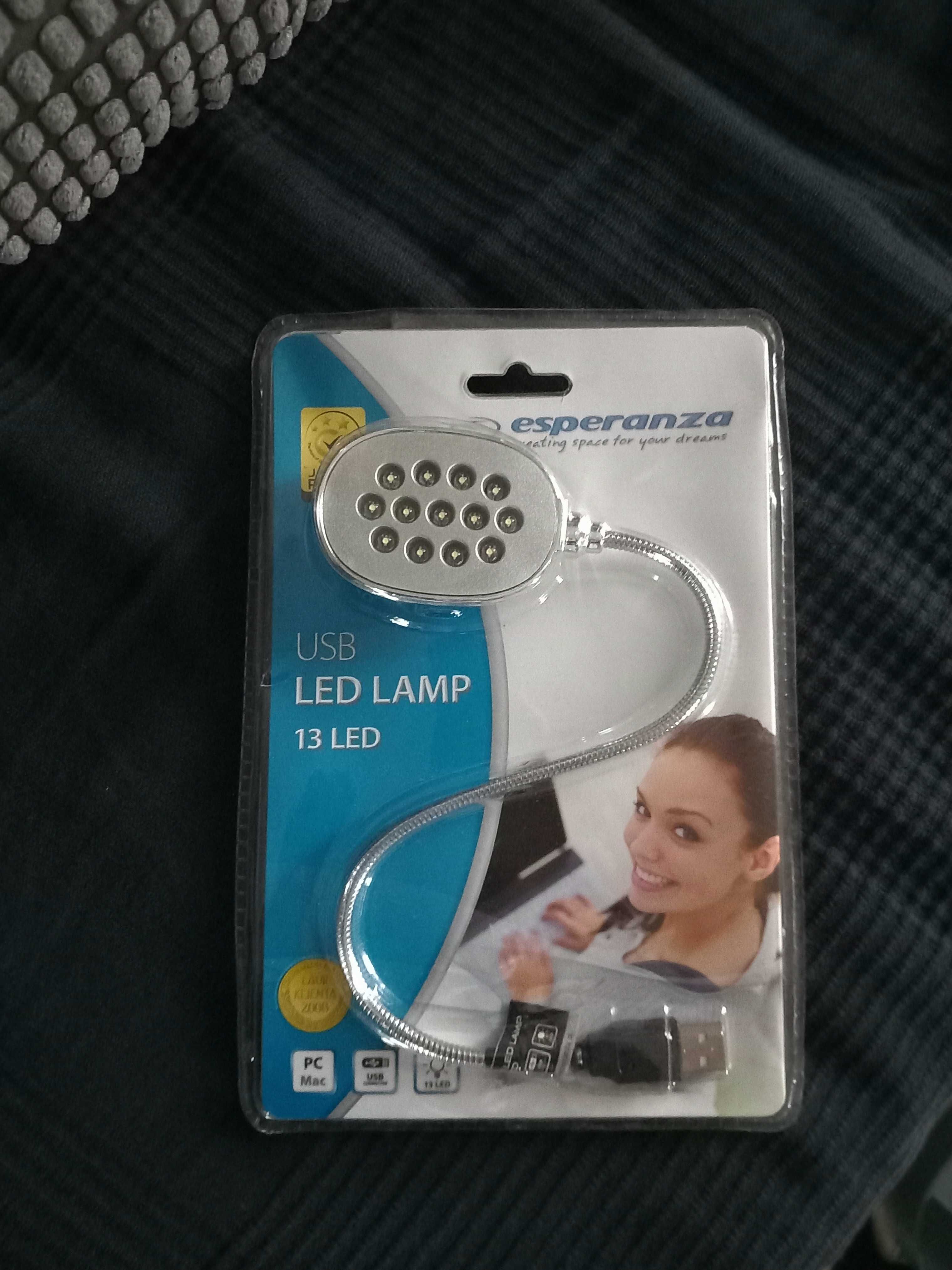 Lampka LED USB do notebooka i komputera 13 LED Esperanza