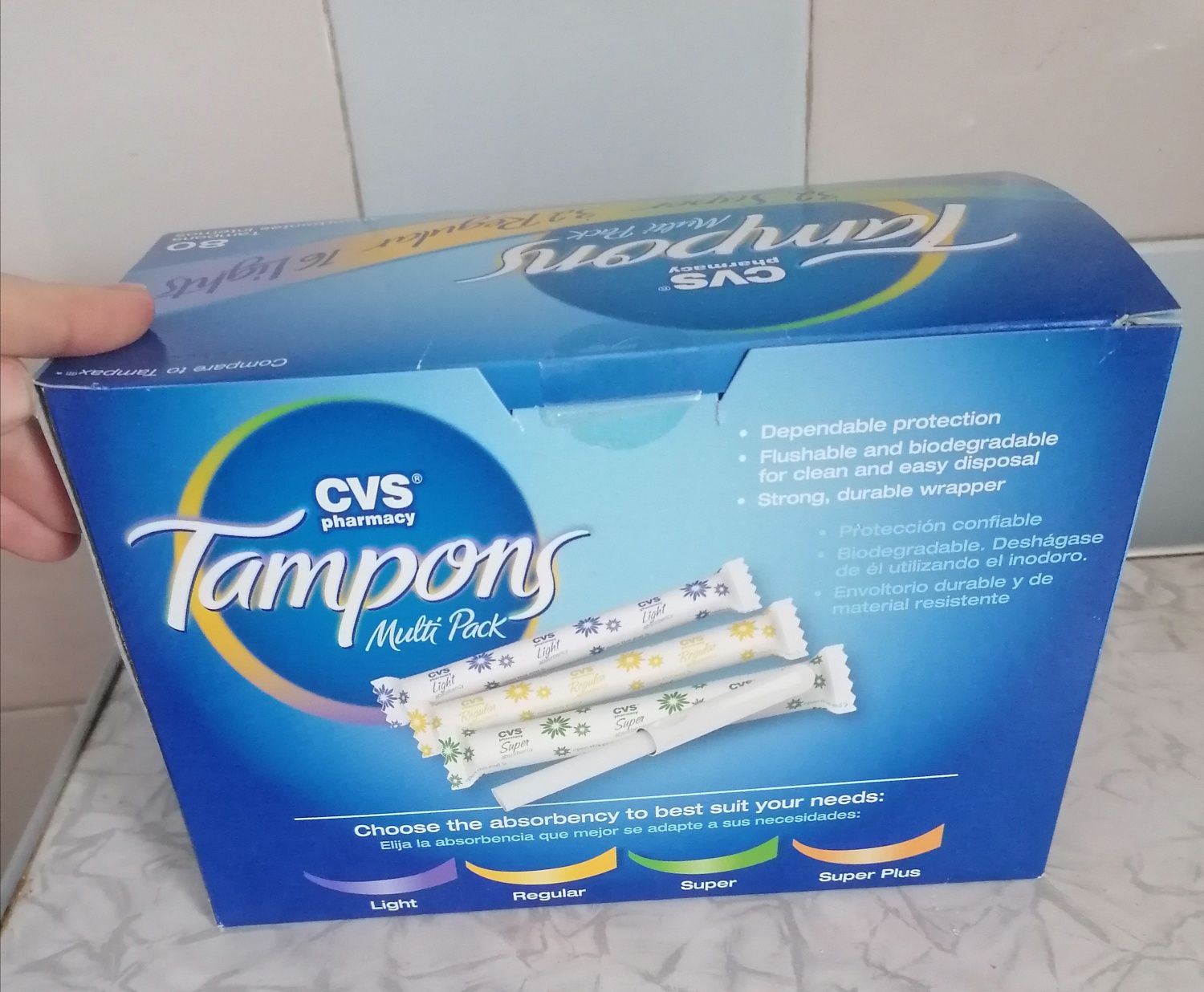 Тампони Tampons cvs pharmacy multi pack 80 шт.