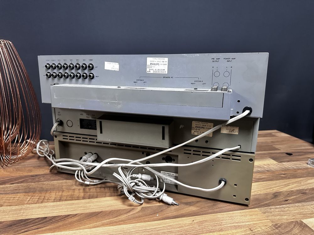 Zestaw Audio Philips - F4516, F2516, F6622 - deck, tuner, wzmacniacz