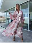 Sukienka boho maxi kwiaty uniwersalny