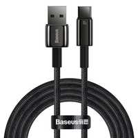 Baseus Tungsten Gold kabel USB-A - USB-C 480Mb/s 100W 2m czarny