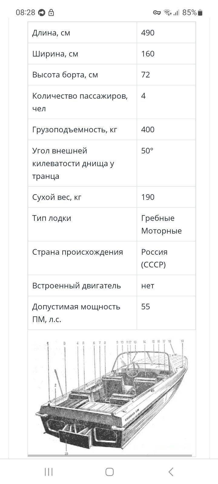 Моторная лодка Казанка 5 м