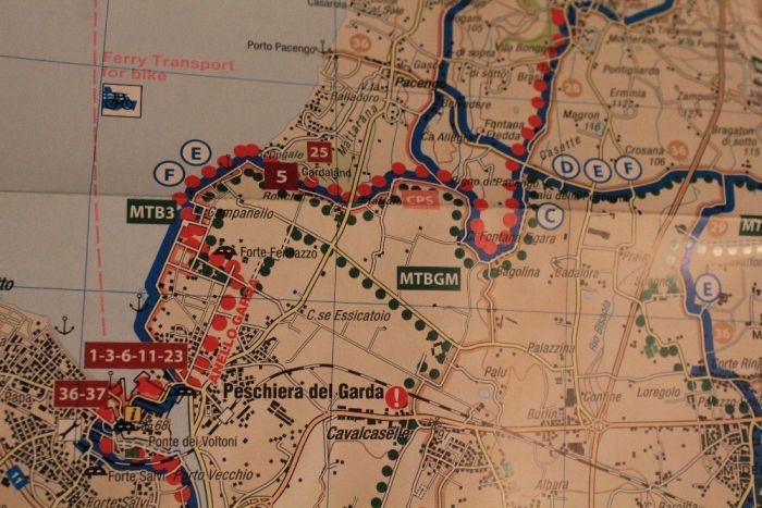 Włochy-Prowincja -Werona-Jezioro Garda-mapa-trasy rowerowe-725