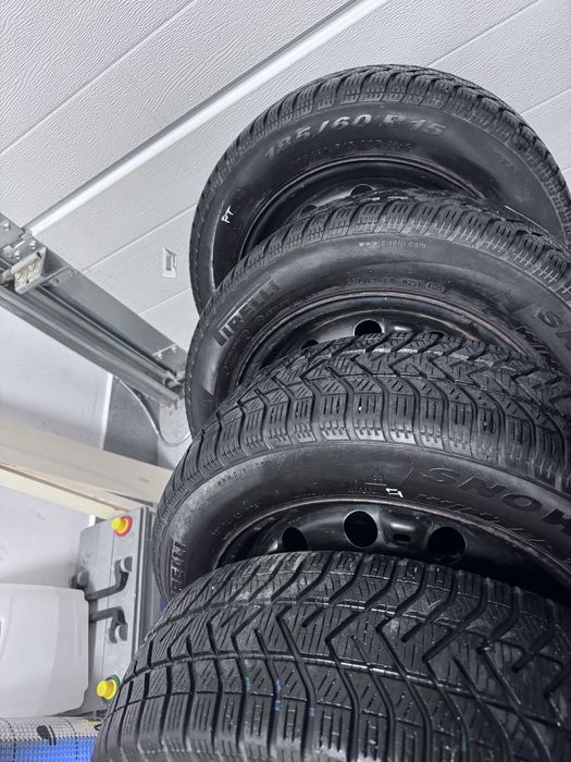 4 Koła zimowe 15 cali skoda rapid, fabia, vw itp, et38 6Jx 15H2