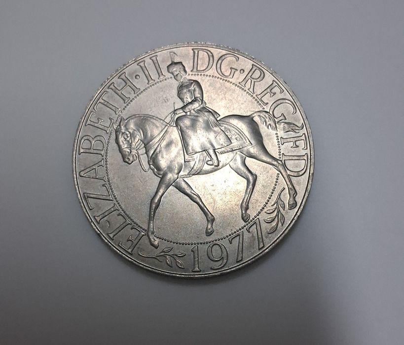 Moeda comemorativa inglesa do Jubileu