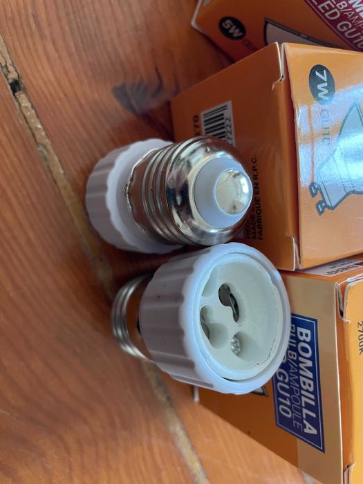 Adaptador de rosca E27 a GU10