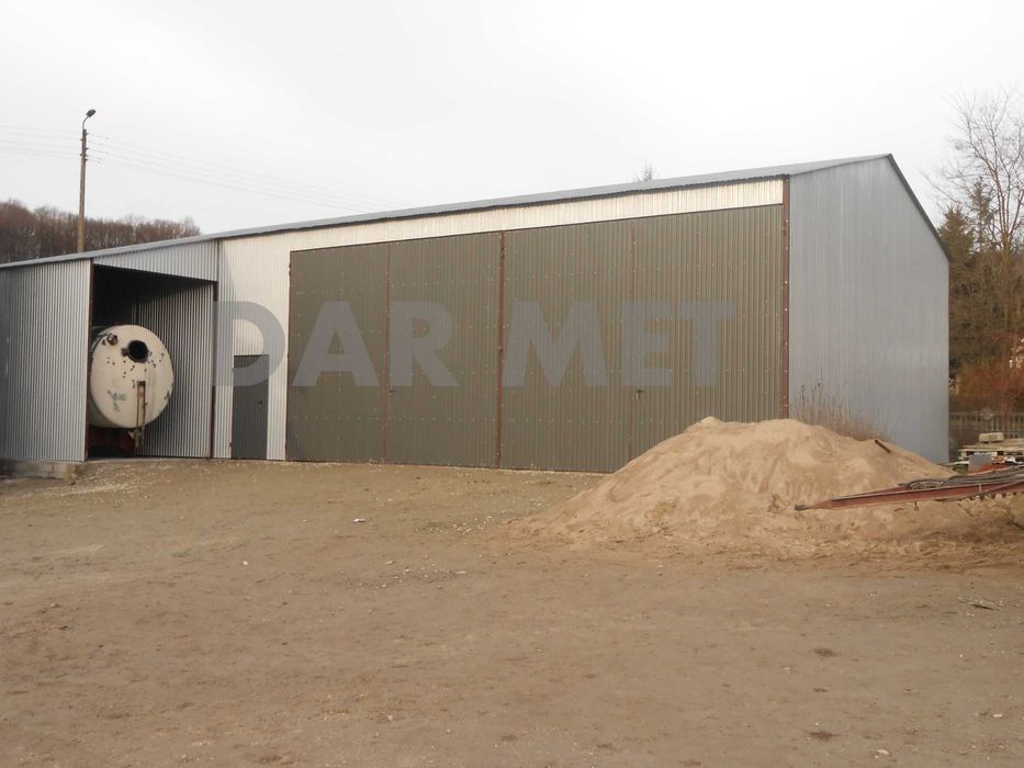 Hala Garaż Wiata Warsztat Magazyn Konstrukcja Stalowa Projekt Dar Met