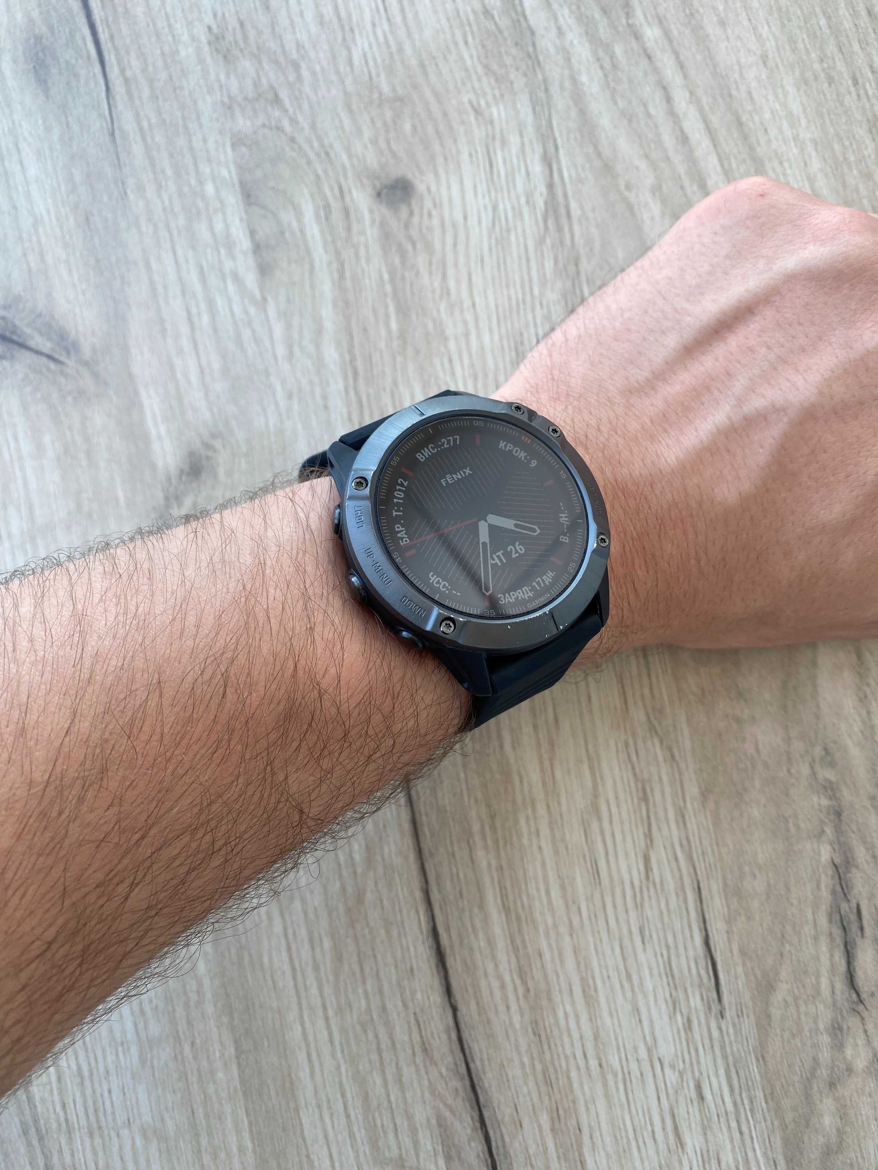 Garmin Fenix 6X Sapphire | Відмінний стан | Топова модель, сапфір скло