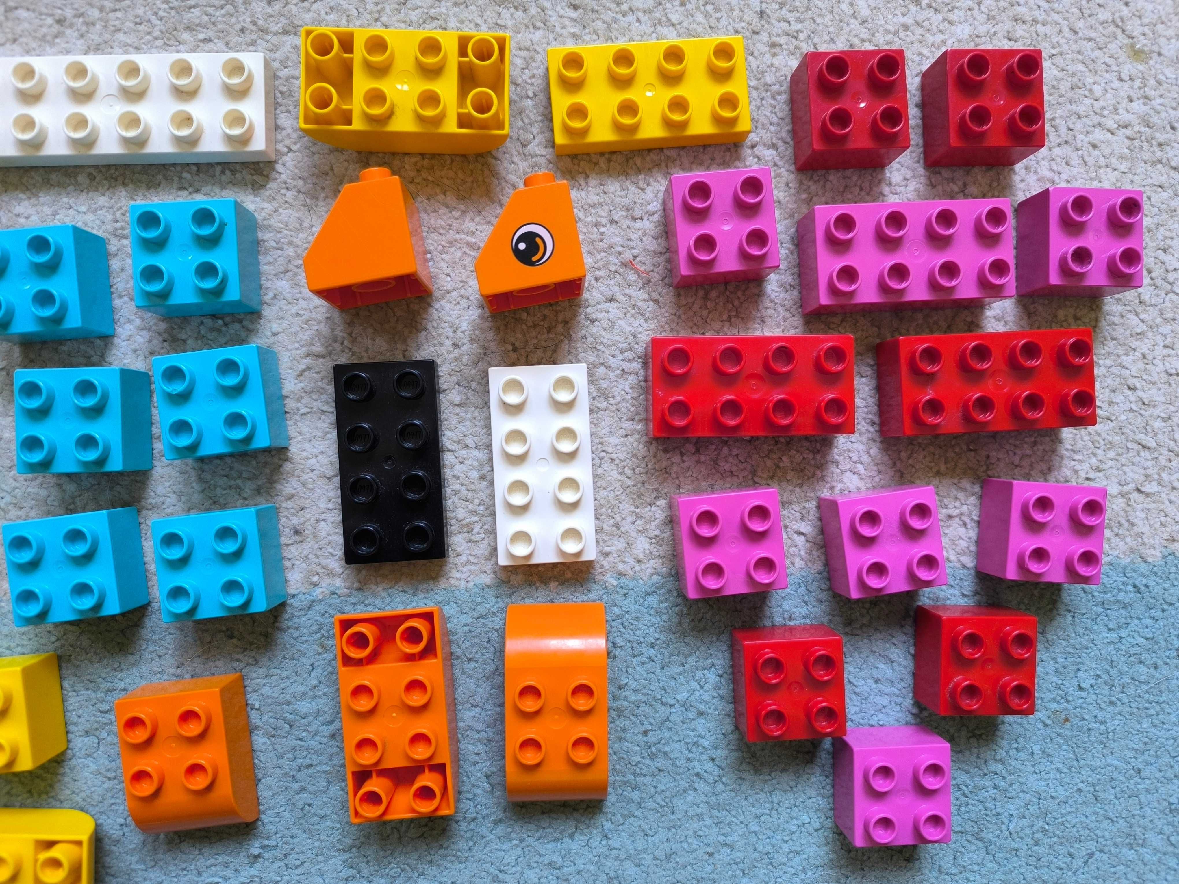 LEGO DUPLO Klocki 43 elementy - serce kaczka ryba kwiat helikopter mix
