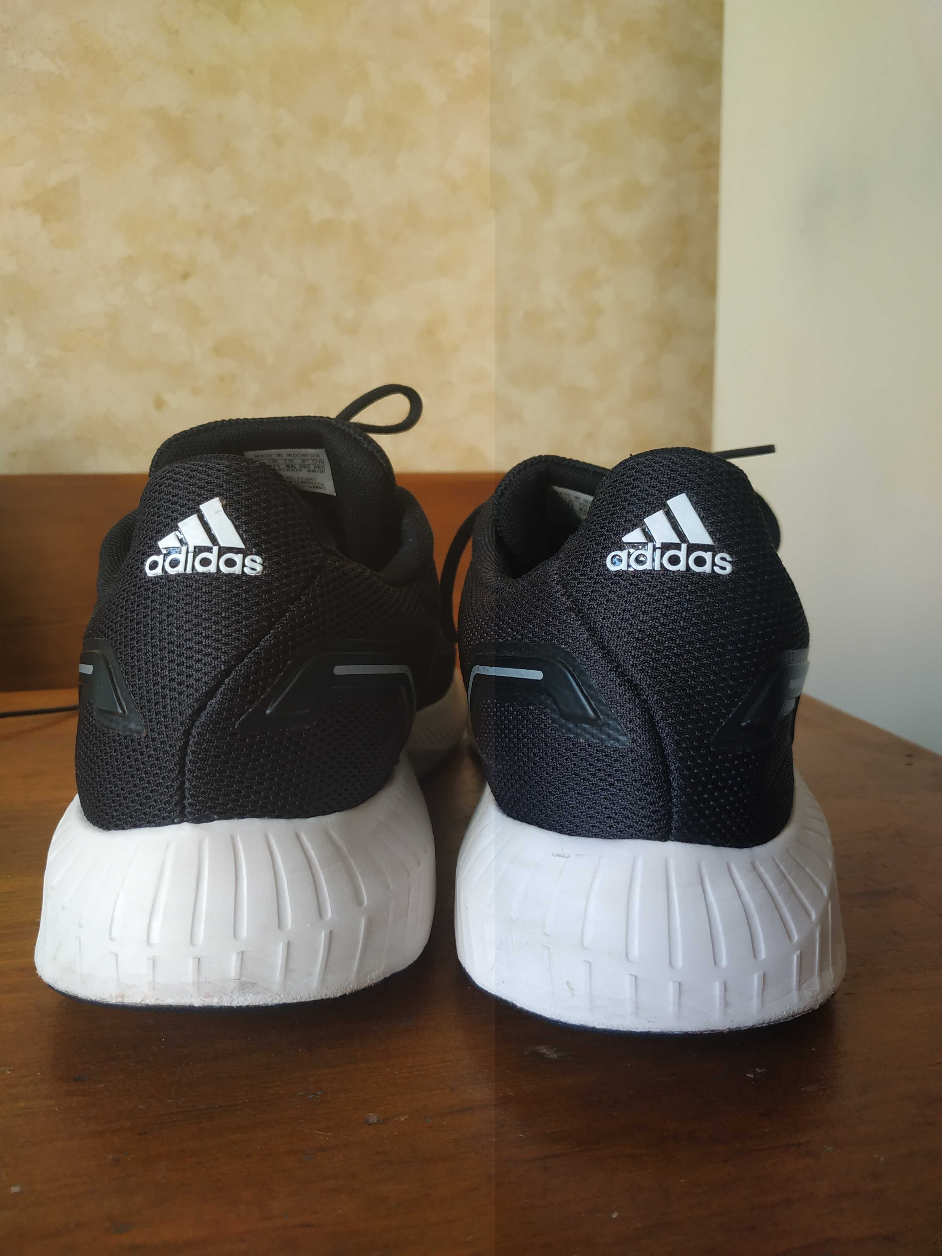 Мужские черные кроссовки Адидас Adidas Runfalcon 46 размер (29,5 см )