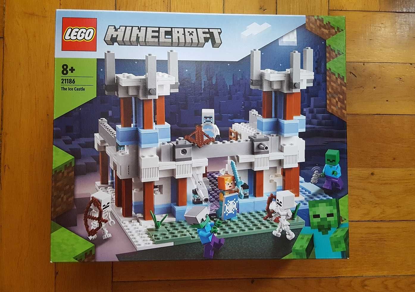 LEGO Minecraft 21186 + 21185 - Lodowy zamek + Bastion w Netherze NOWE