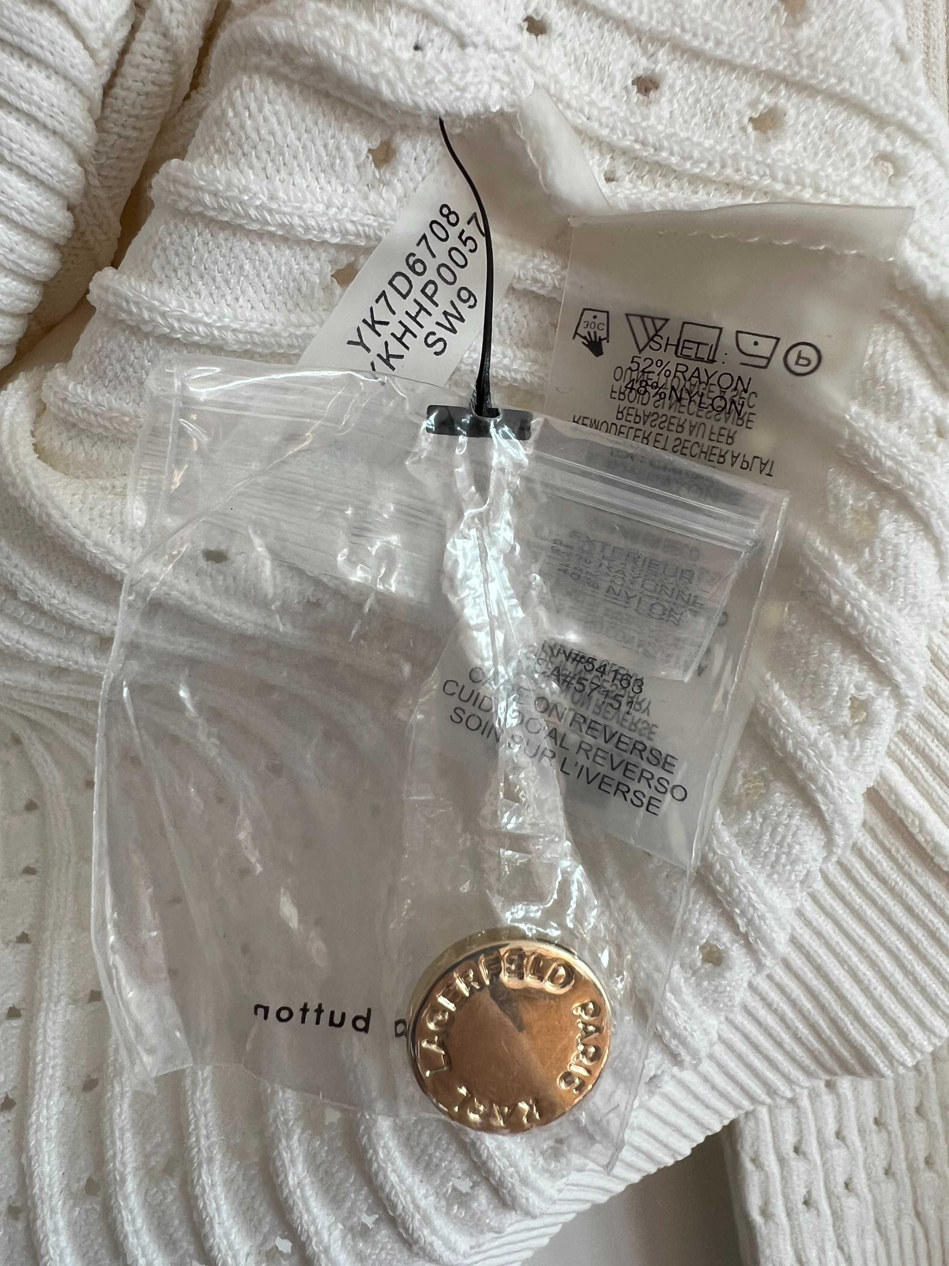 Karl Lagerfeld L Karl Lagerfeld sweter  jesienny rozpinany premium