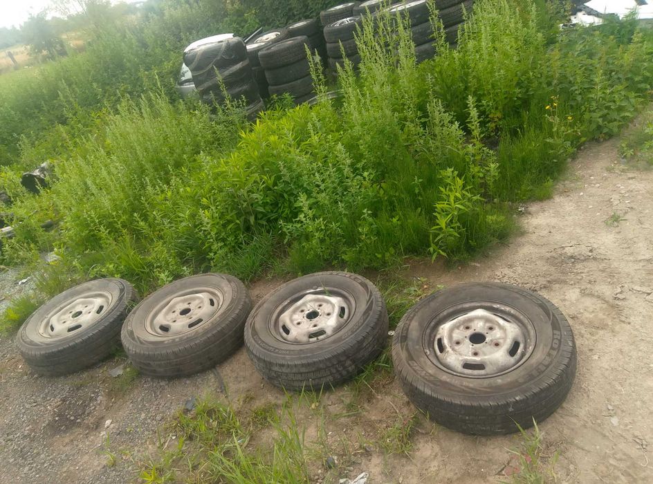 FELGA KOŁO + OPONA 215/75 R16C ford transit komplet 4 sztuki