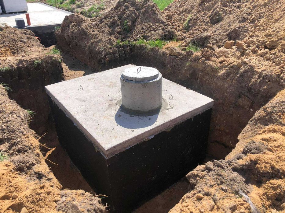 Szambo jedno i dwukomorowe 12 m³ – beton B30, transport HDS