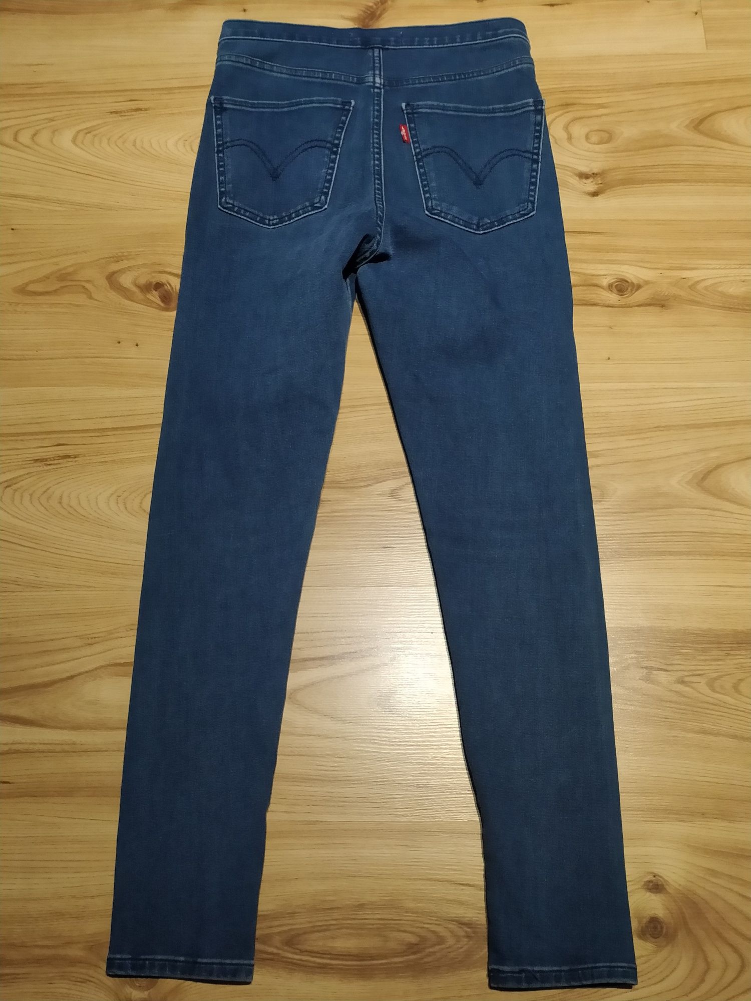 Niebieskie Damskie Spodnie Dżinsowe Jeansowe Levi's Runaround