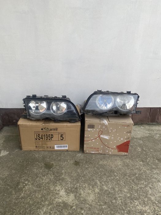 Фари bmw e46 дорестайл з глазками