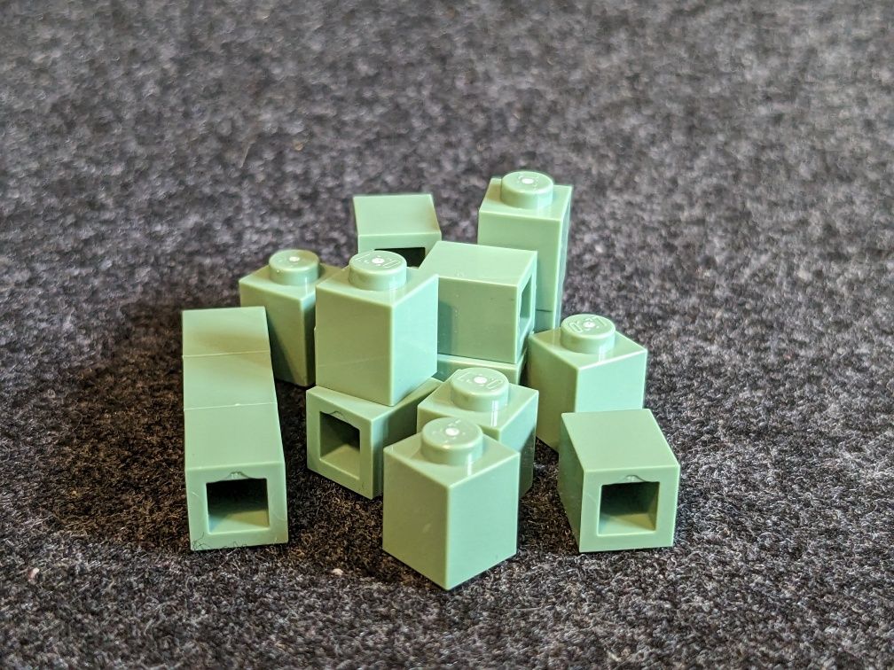 Lego Brick 1 x 1 Sand green