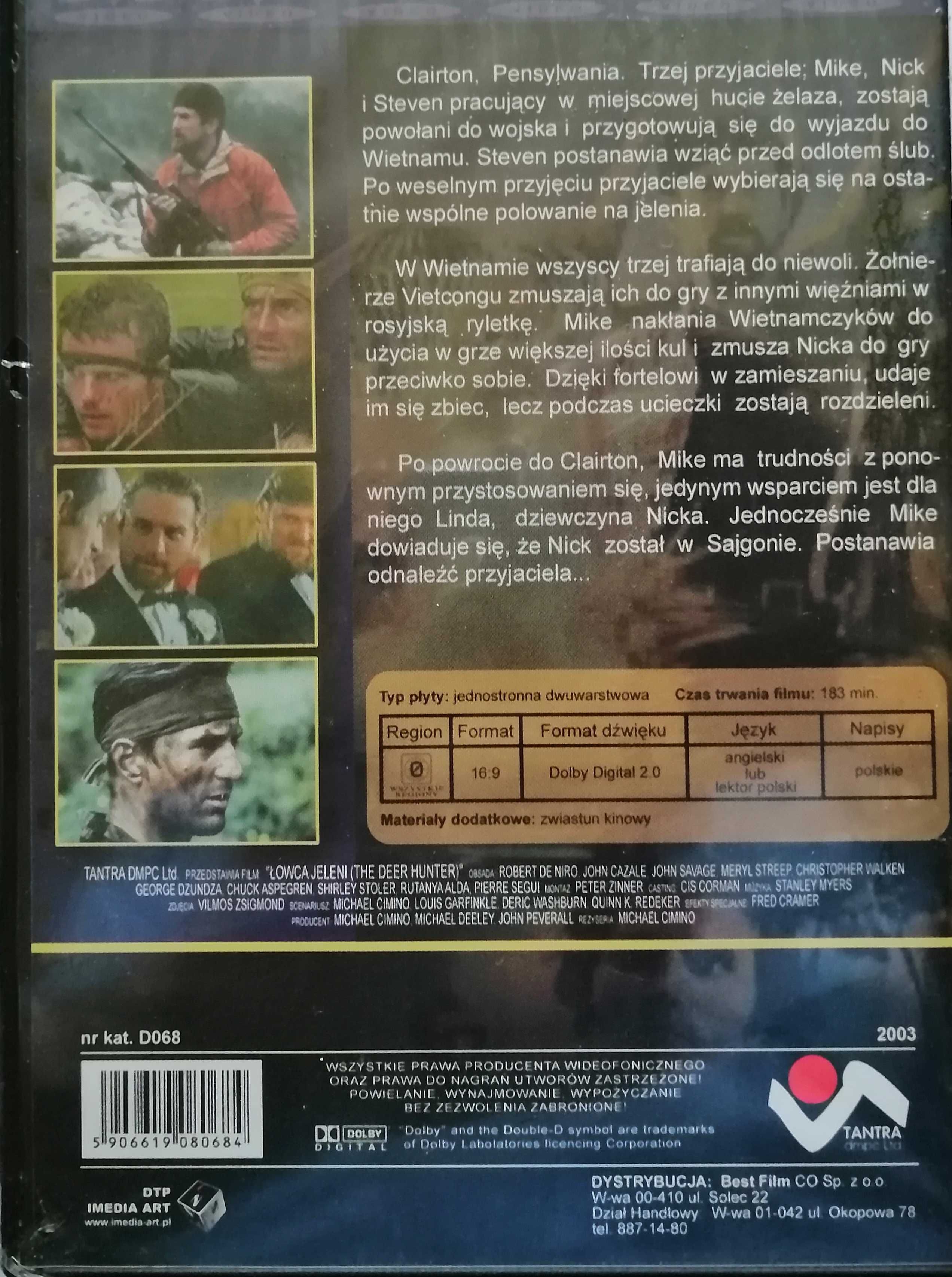 Łowca Jelenii  R. de Niro dvd lektor polski