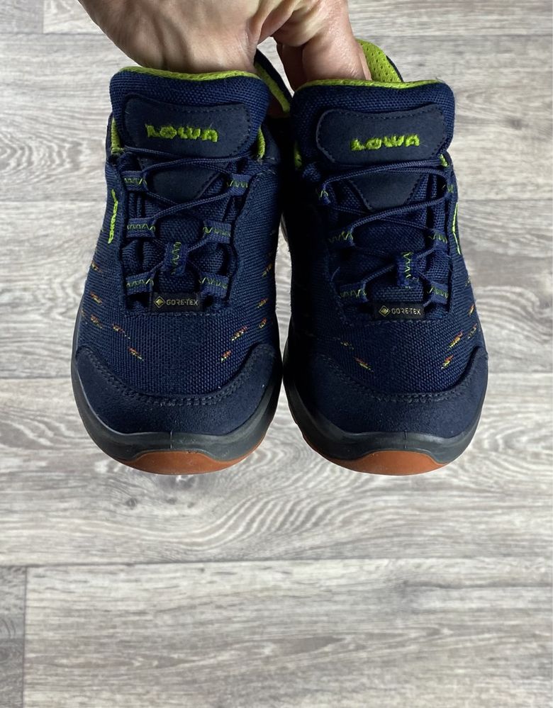 Lowa gore-tex кроссовки полуботинки 30 размер детские синие оригинал