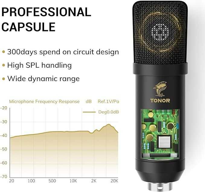 TONOR TC20 Profesjonalny zestaw mikrofon + ramię super cena