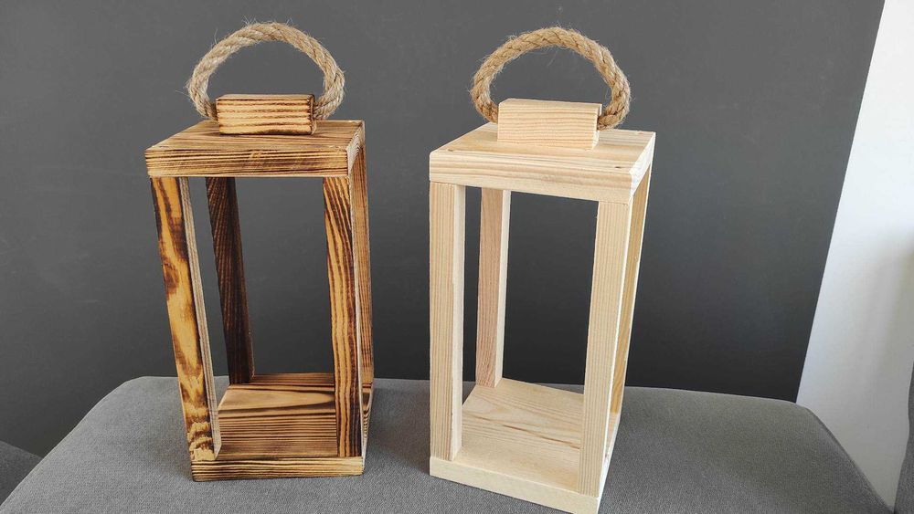 Lampion drewniany