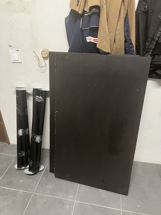 Mesas de escritorio Ikea - tampo linnmon pernas adils
